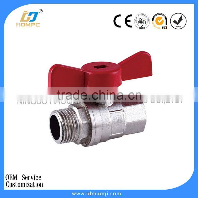 Nickel brass ball valve