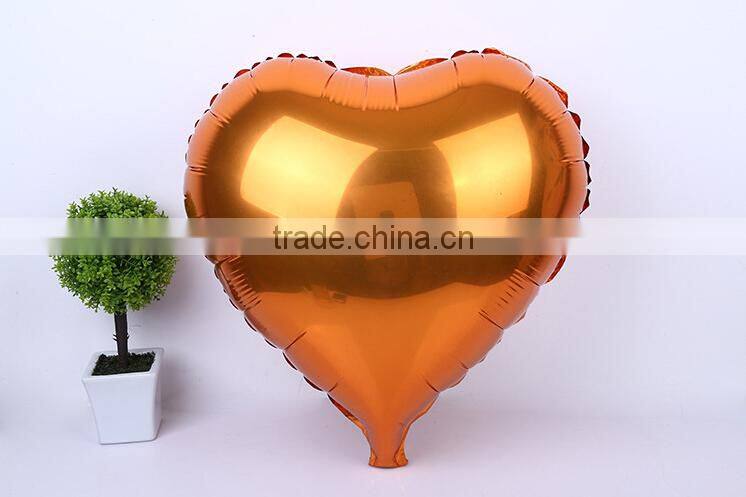 Metallic Heart shape helium Inflatable Foil Balloons party Decoration Foil Balloons wholesale