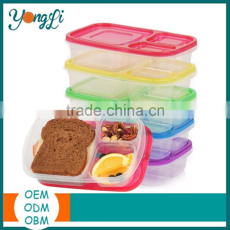 China Microwave Bento Box Personalized Plastic Lunch Box Container
