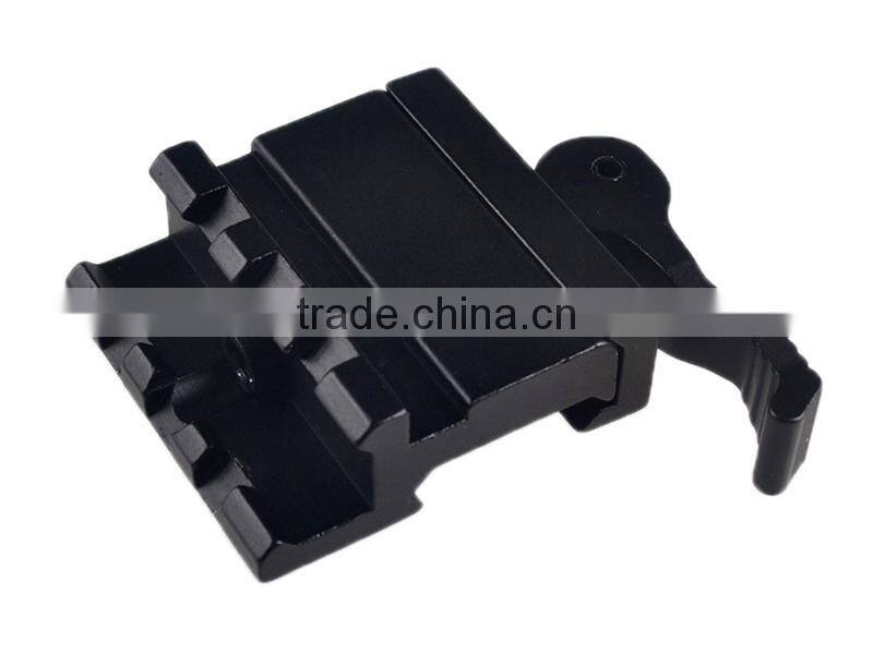 KC09 Tactical Gun Rail Adaptor 45 degree Side 21mm Picatinny Rail Quick Detachable Weaver to Dovetail Rail