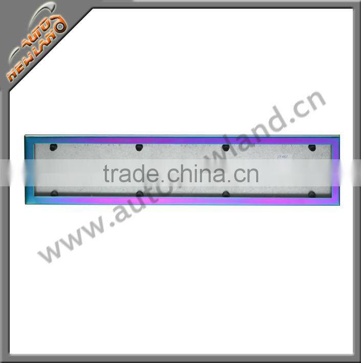 Plastic European style License Plate Frame with Light