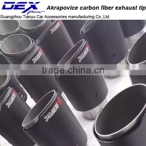 New style high quality Akrapovic universal carbon fiber exhaust tips