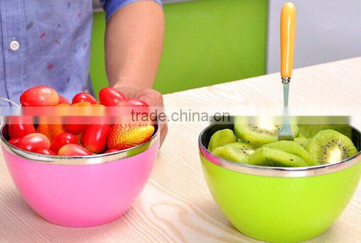 personalized heat proof handle large antique metal stainless steel mixing bowl