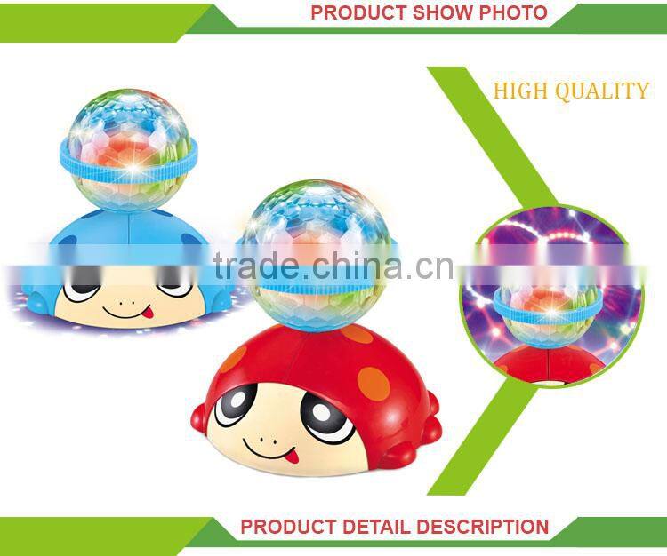 Intelligence cartoon animal plastic battery operated ladybug beetle toy