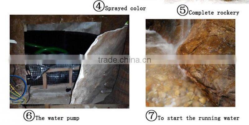 Indoor and outdoor artificial rockery