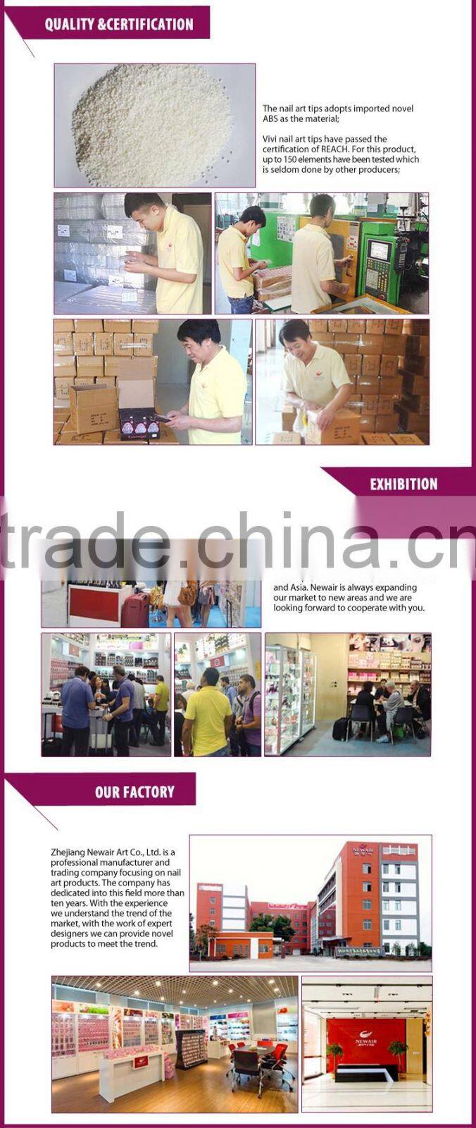 New Air Custom Fashional 3d Adhesive Acrylic Decoration Nail art