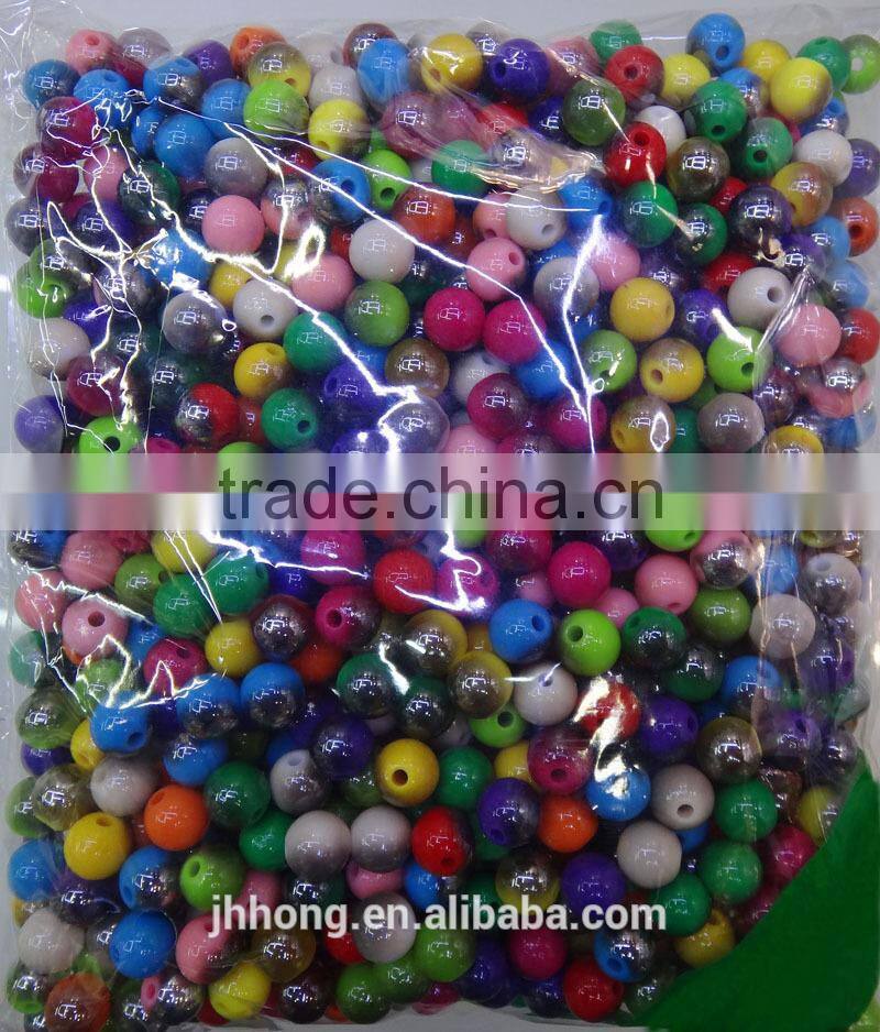 newest product for 2014 resin round shape strip beads