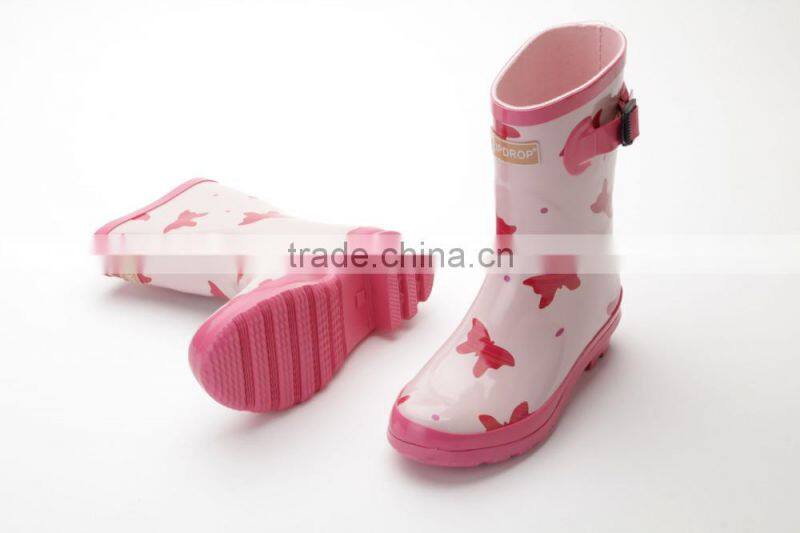 half style rubber rain boots for woman