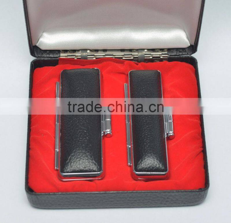 Chinese cheapest Stamps box /Leather Stamps box /gift box
