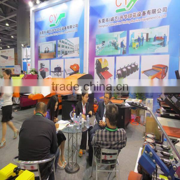 Garments clothing heat transfer machine four stations heat press