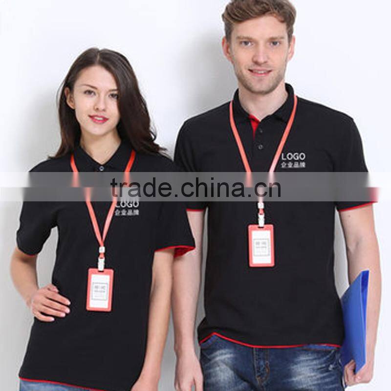 custom color logo clsssic polo t shirt cheap staff work uniform