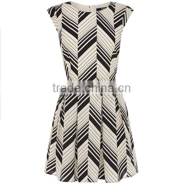 HD-D235 chiffon women dress/OEM ladies dress/factory new design