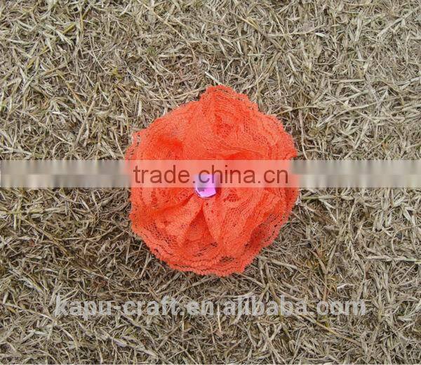 Wholesale hobby lobby handmade pink lace cheap artificial flower