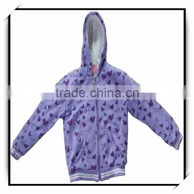 2014 fancy winter fleece jacket for child
