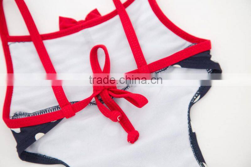 2017 OEM Service One Piece Design Girl Swimwear Kids Beachwear