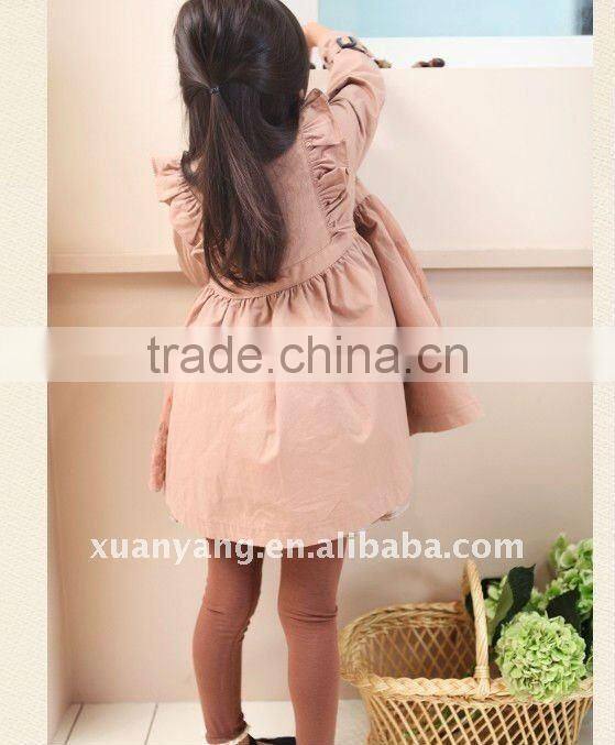 fashion child new year coat whit lace;kids winter clothes