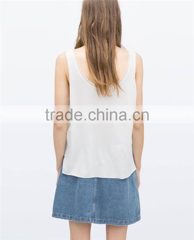 Bulk women tank top with pocket wholesale