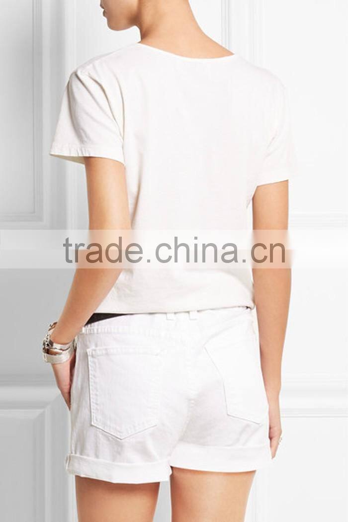 Beach style custom t shirt printing with fashion bikini girls