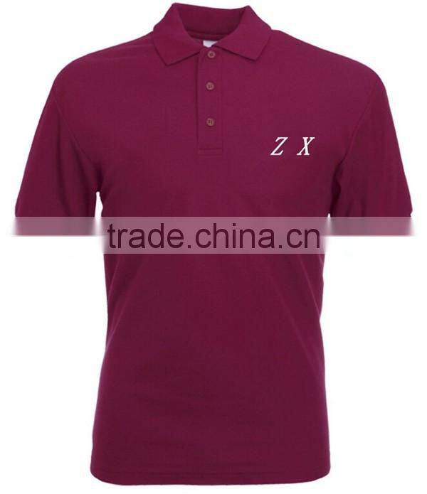 High quality cheap men's fitted polo shirt design softtextile