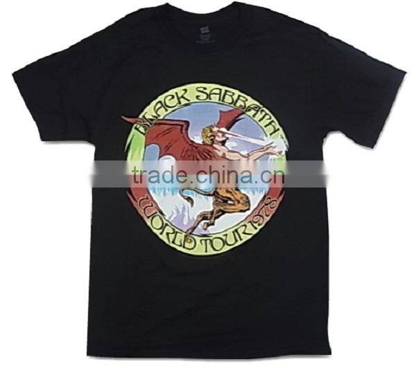 Man 100% cotton wholesale rock band t-shirts