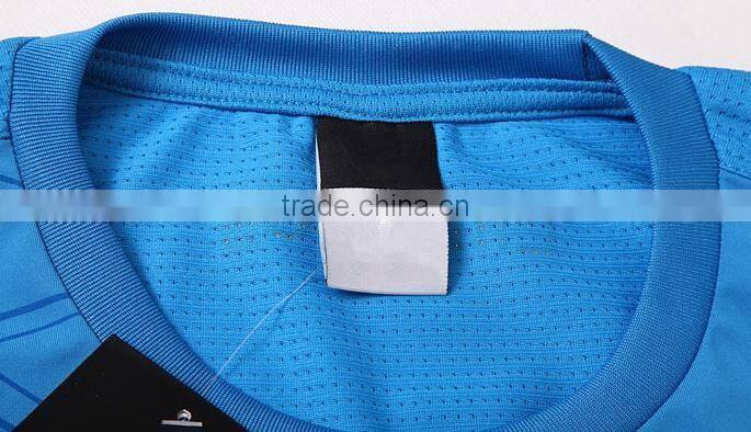 Blue White Short Sleeve Blank T-shirt Custom T shirt Printing Silk Screen