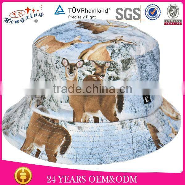 Roll up white cool custom tie dyed bucket hat