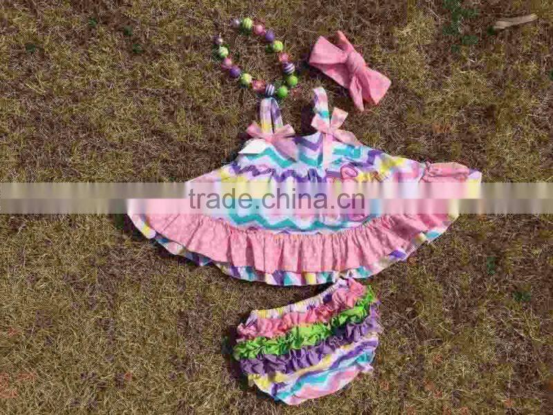 2015 easter romper baby romper with tutu dress sleeveless with matching headband and necklace set