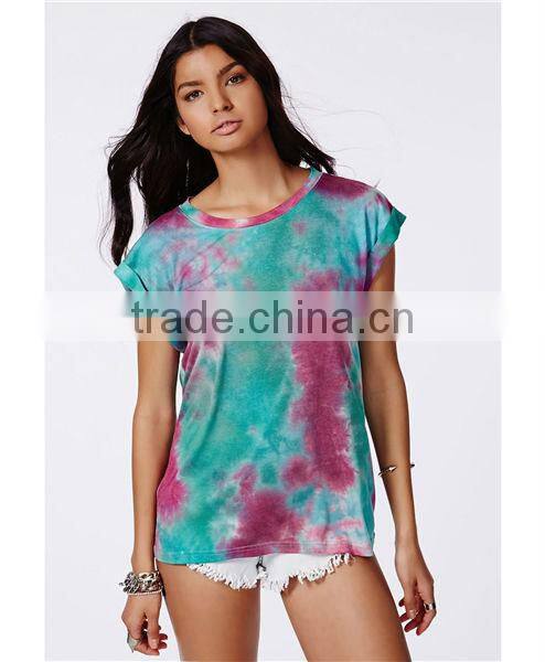 Tie Dye Design Girls Wholesale T Shirt Printing