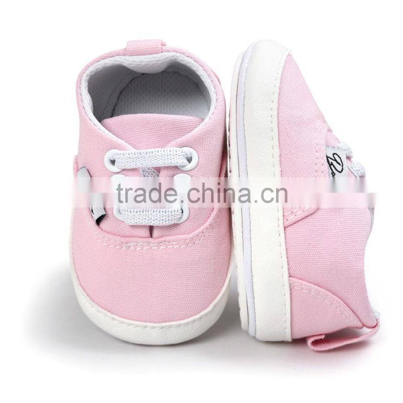 2017 baby shoes, colorful baby boy canvas shoes