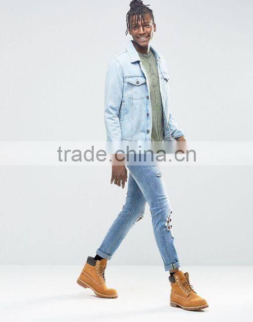 Longline T-Shirt In Acid Wash/stone washed Green