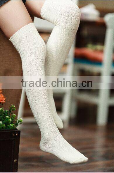 100 % cotton girl's tight high fashion boot stocking