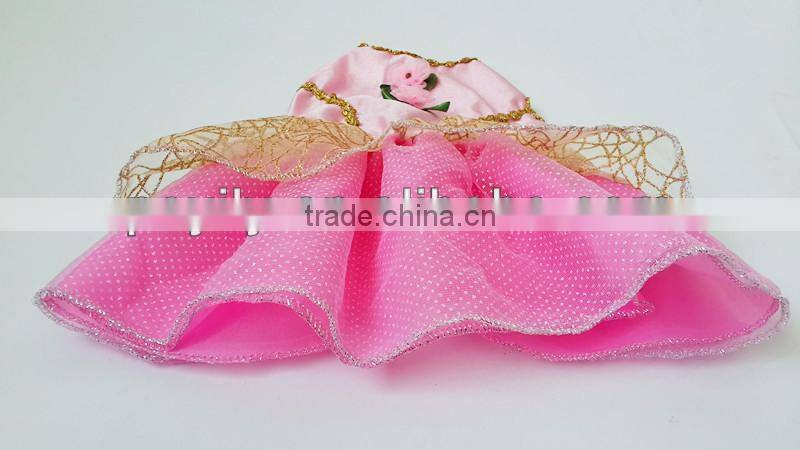 factory sale pink princess dress style wholesale dog clothes