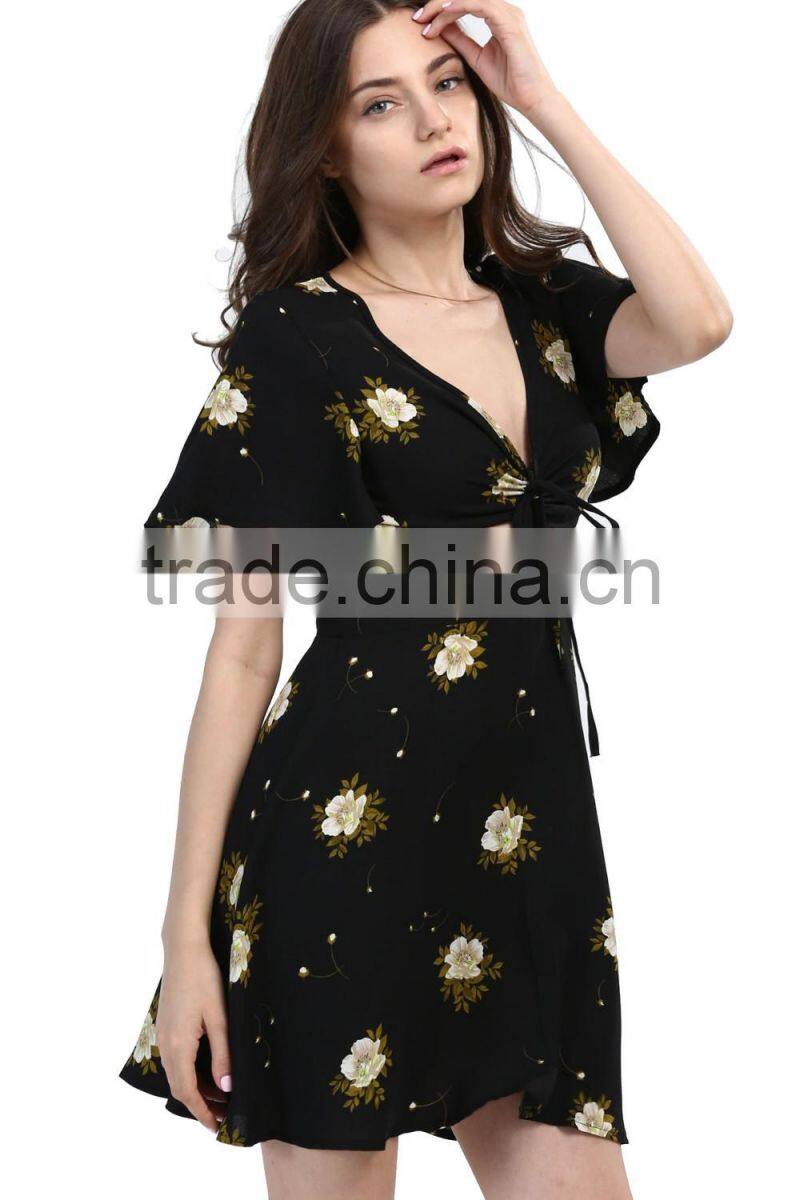 Wholesale Very Hot Women Pretty Multi Color Floral Printed Maxi Dress For Wholesale 2017