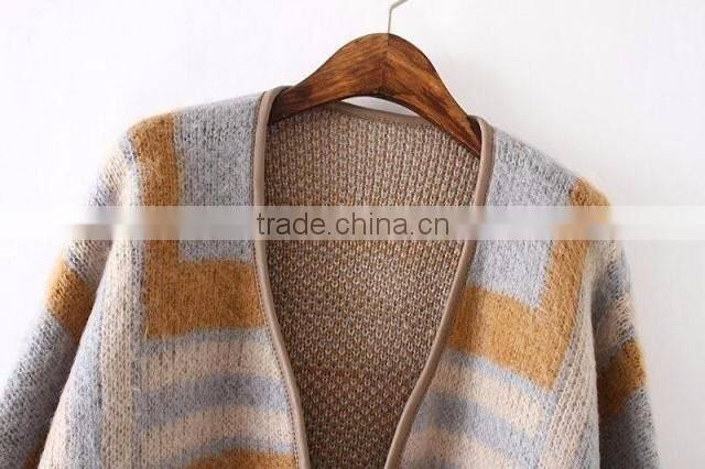 Stylish Wool Knitting Women Sweater Cardigan