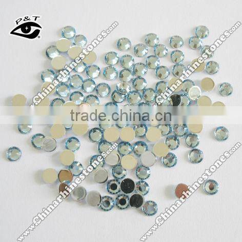10MM Sapphire color flat back acrylic rhinestone beads for apparel