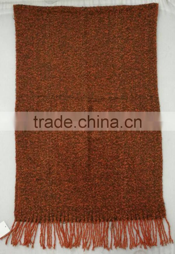 Fashion thick winter long cashmere custom blanket jersey scarf
