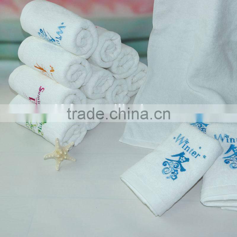 novel promotional embroidery cotton face towe present towel