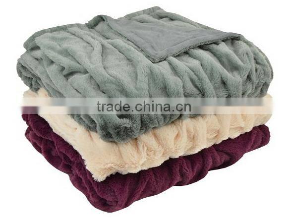 2016 new rabbit faux fur throw