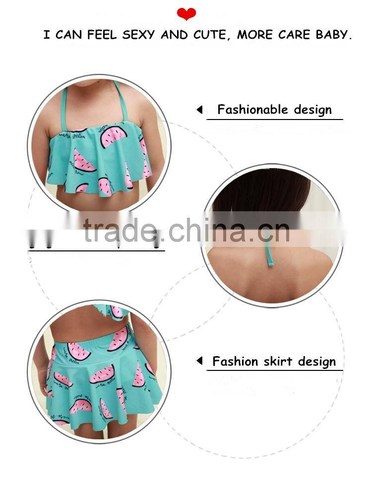 Lovely girl super bikini swimwear beautiful little children girl bikini swimwear