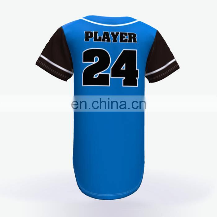 Custom sublimation unique blank baseball jersey with number