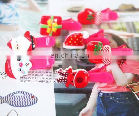 Christmas Hair Clip With Beer Baby Holiday Hair Clippie Mini Hair Clips For Baby Girl