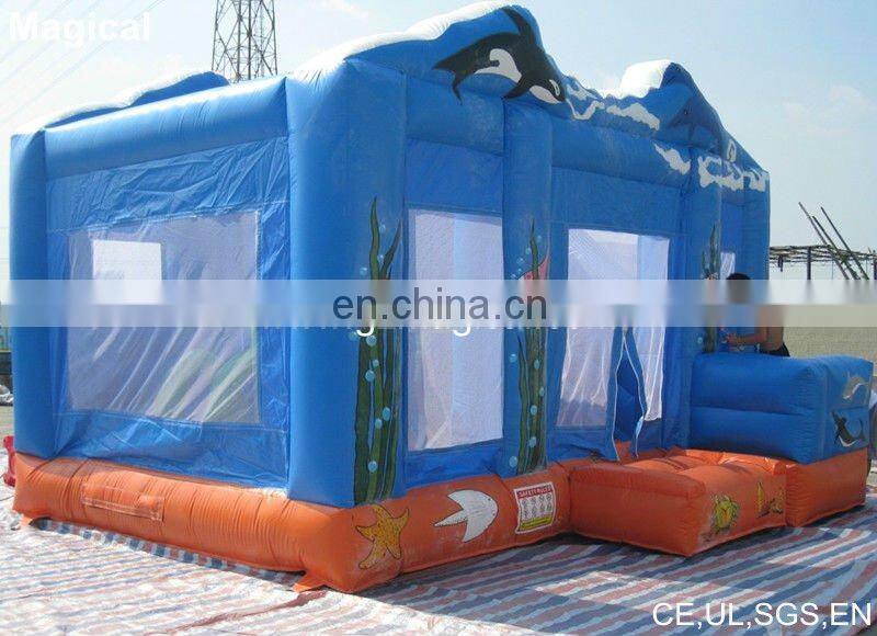Attractive Sea World Printing Inflatable Bouncer Price