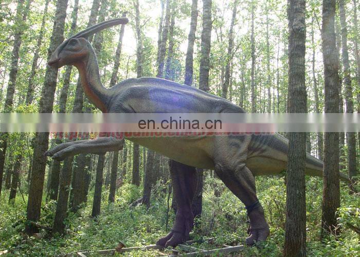 Outdoor high simulation animatronic parasaurolophus 8 meters