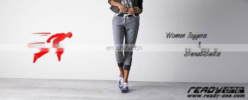Wholesale OEM Polyester Green Slim fit construction Soft Woman Sweat pants tapered sweat pants