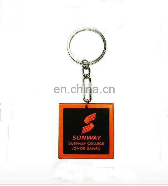 PVC luggage tag key chain