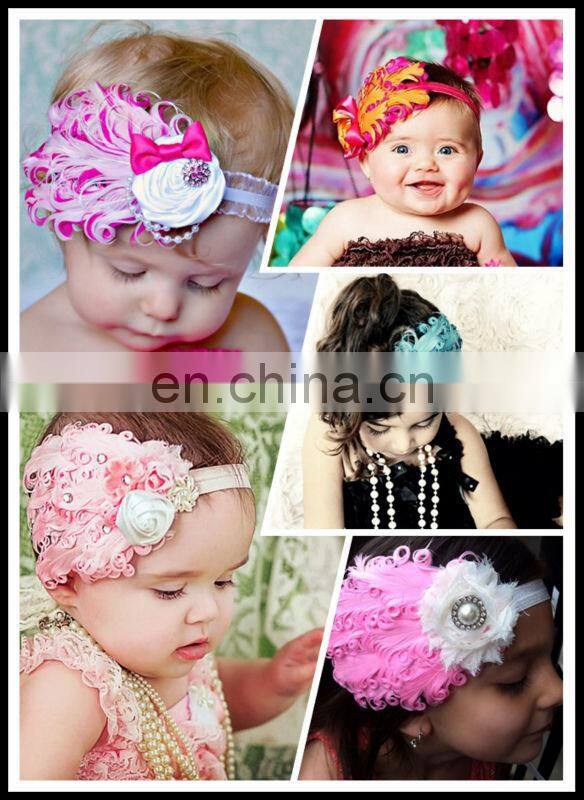 NEW! Hot sell Tourquoise / Brown Nagorie Curled Goose feather pads