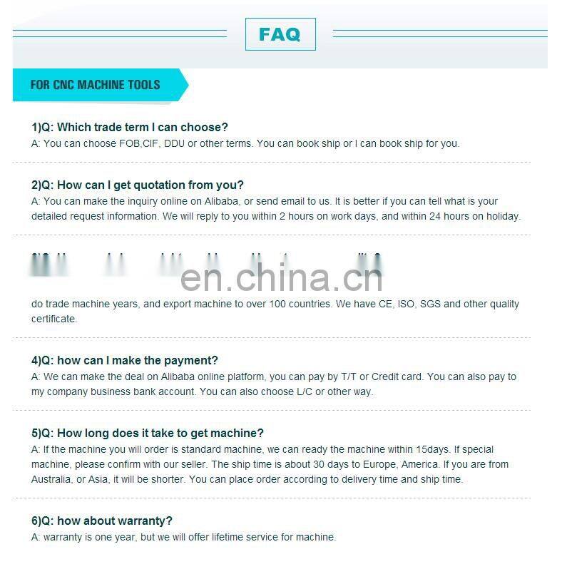 CNC milling machine parts for cnc machining center VMC850L