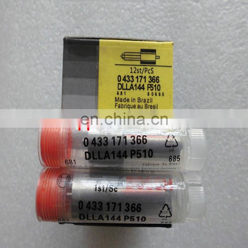 Cheap price original quality diesel injector nozzle DLLA144P510 0433171366 for fuel system