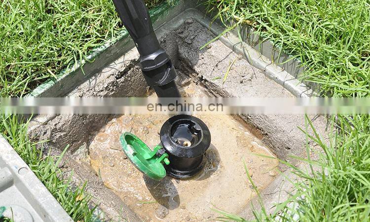 Garden irrigation tool, external thread intake valve plunger
