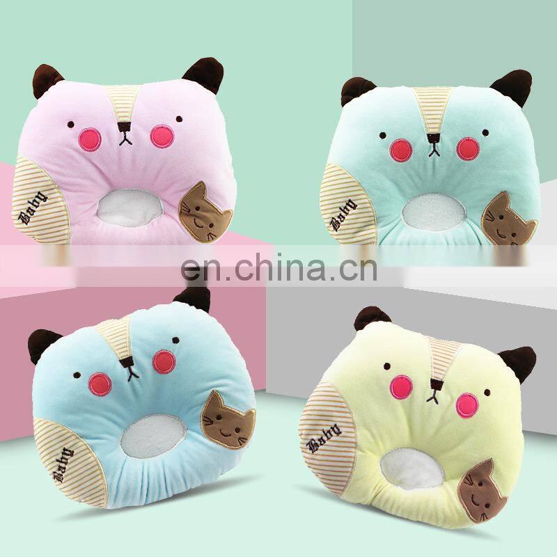 Velvet baby pillow wholesale baby head shaping pillow